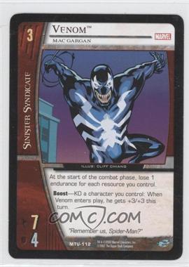 2007 VS System Marvel Team-Up - Booster Pack [Base] #MTU-112 - Venom