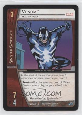 2007 VS System Marvel Team-Up - Booster Pack [Base] #MTU-112 - Venom