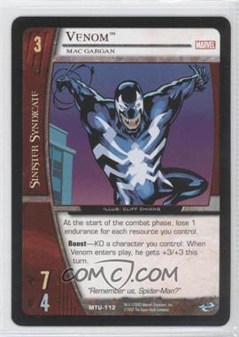 2007 VS System Marvel Team-Up - Booster Pack [Base] #MTU-112 - Venom