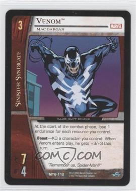 2007 VS System Marvel Team-Up - Booster Pack [Base] #MTU-112 - Venom