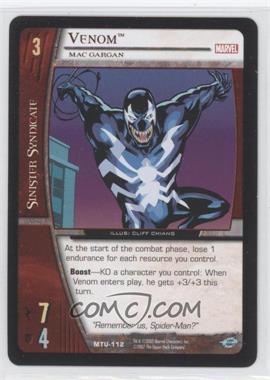 2007 VS System Marvel Team-Up - Booster Pack [Base] #MTU-112 - Venom