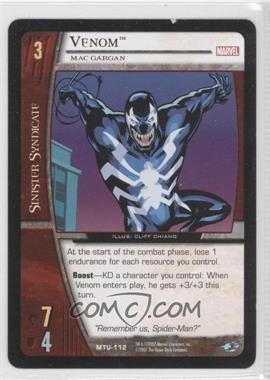 2007 VS System Marvel Team-Up - Booster Pack [Base] #MTU-112 - Venom