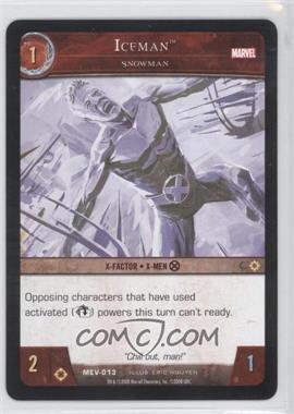 2008 VS System Marvel Evolution - Booster Pack [Base] #MEV-013 - Iceman