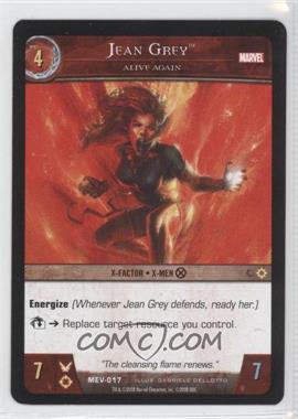 2008 VS System Marvel Evolution - Booster Pack [Base] #MEV-017 - Jean Grey (Alive Again)