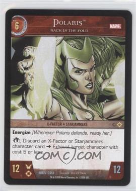 2008 VS System Marvel Evolution - Booster Pack [Base] #MEV-023 - Polaris (Back in the Fold)