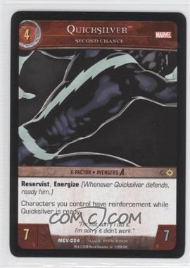 2008 VS System Marvel Evolution - Booster Pack [Base] #MEV-024 - Quicksilver