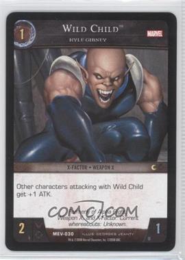 2008 VS System Marvel Evolution - Booster Pack [Base] #MEV-030 - Wild Child