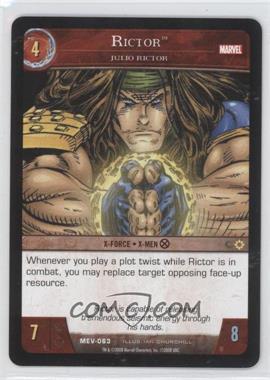 2008 VS System Marvel Evolution - Booster Pack [Base] #MEV-063 - Rictor