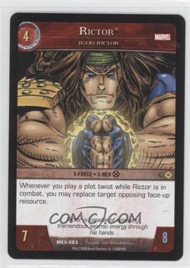 2008 VS System Marvel Evolution - Booster Pack [Base] #MEV-063 - Rictor