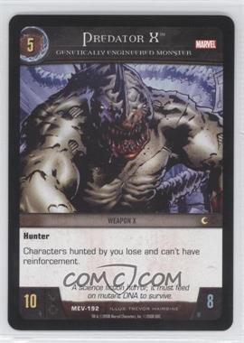 2008 VS System Marvel Evolution - Booster Pack [Base] #MEV-192 - Predator X