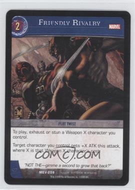 2008 VS System Marvel Evolution - Booster Pack [Base] #MEV-209 - Friendly Rivalry