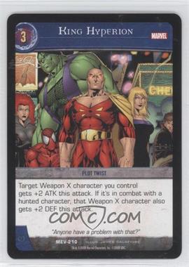 2008 VS System Marvel Evolution - Booster Pack [Base] #MEV-210 - King Hyperion