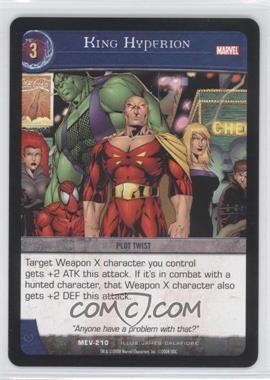 2008 VS System Marvel Evolution - Booster Pack [Base] #MEV-210 - King Hyperion