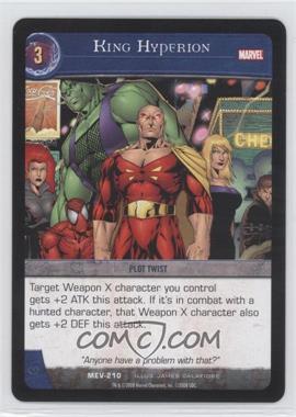 2008 VS System Marvel Evolution - Booster Pack [Base] #MEV-210 - King Hyperion