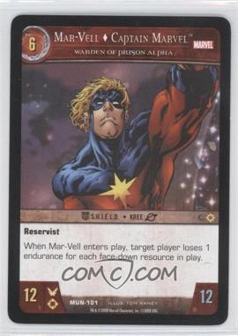 2008 VS System Marvel Universe - Booster Pack [Base] #MUN-101 - Mar-Vell - Captain Marvel