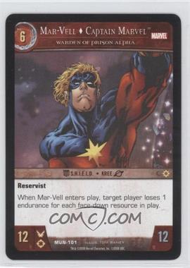 2008 VS System Marvel Universe - Booster Pack [Base] #MUN-101 - Mar-Vell - Captain Marvel