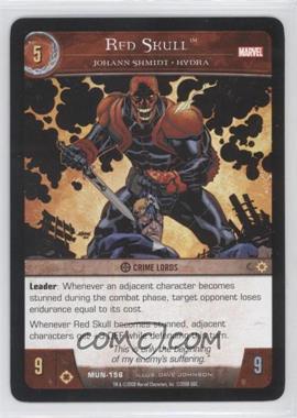 2008 VS System Marvel Universe - Booster Pack [Base] #MUN-156 - Red Skull