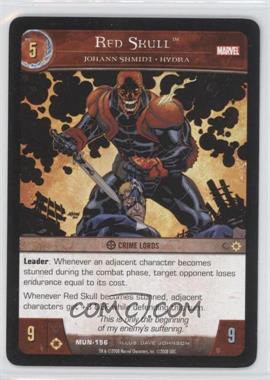 2008 VS System Marvel Universe - Booster Pack [Base] #MUN-156 - Red Skull