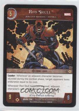 2008 VS System Marvel Universe - Booster Pack [Base] #MUN-156 - Red Skull