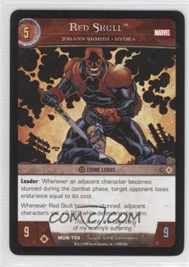 2008 VS System Marvel Universe - Booster Pack [Base] #MUN-156 - Red Skull