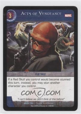 2008 VS System Marvel Universe - Booster Pack [Base] #MUN-169 - Acts of Vengeance