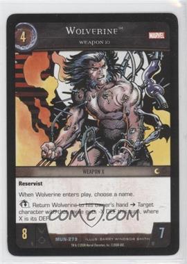 2008 VS System Marvel Universe - Booster Pack [Base] #MUN-279 - Wolverine