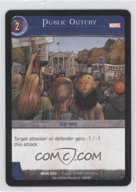 2008 VS System Marvel Universe - Booster Pack [Base] #MUN-320 - Public Outcry