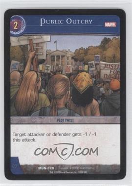 2008 VS System Marvel Universe - Booster Pack [Base] #MUN-320 - Public Outcry