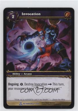 2008 World of Warcraft TCG: Servants of the Betrayer - Booster Pack [Base] #62 - Invocation