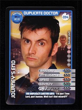 2010 Doctor Who - Monster Invasion - Trading Card Game #94 - Duplicate Doctor