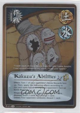 2010 Naruto CCG: Fangs of the Snake - Booster Pack [Base] - 1st Edition Foil #674 - Kazuzu's Abilities