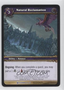 2010 World of Warcraft TCG: Icecrown - Booster Pack [Base] #28 - Natural Reclamation