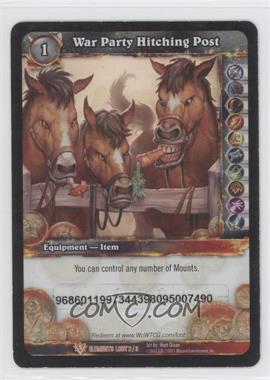 2010 World of Warcraft TCG: War of the Elements - Loot/Insert Redemptions - - Redeemed #2 - War Party Hitching Post