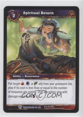 2010 World of Warcraft TCG: Worldbreaker - Base Set #101 - Spiritual Return