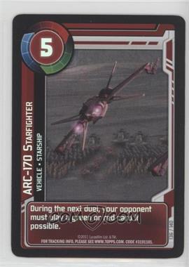 2011 Star Wars: Clone Wars Adventures - Trading Card Game [Base] #136 - ARC-170 Starfighter