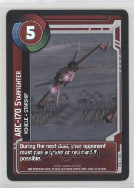 2011 Star Wars: Clone Wars Adventures - Trading Card Game [Base] #136 - ARC-170 Starfighter