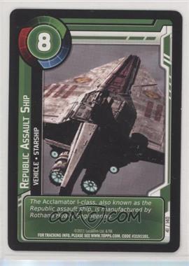 2011 Star Wars: Clone Wars Adventures - Trading Card Game [Base] #41 - Republic Assault Ship