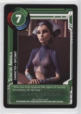 2011 Star Wars: Clone Wars Adventures - Trading Card Game [Base] #55 - Senator Amidala
