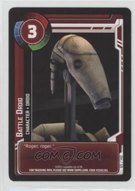 2011 Star Wars: Clone Wars Adventures - Trading Card Game [Base] #65 - Battle Droid