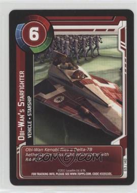 2011 Star Wars: Clone Wars Adventures - Trading Card Game [Base] #69 - Obi-Wan's Starfighter