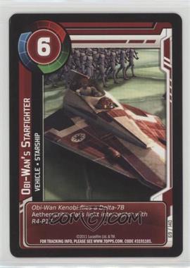 2011 Star Wars: Clone Wars Adventures - Trading Card Game [Base] #69 - Obi-Wan's Starfighter