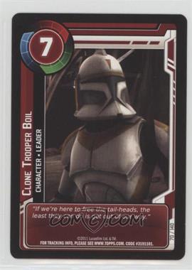 2011 Star Wars: Clone Wars Adventures - Trading Card Game [Base] #70 - Clone Trooper Boil