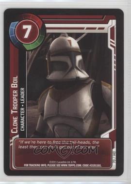 2011 Star Wars: Clone Wars Adventures - Trading Card Game [Base] #70 - Clone Trooper Boil