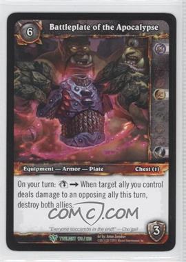 2011 World of Warcraft TCG: Twilight of the Dragons - Booster Pack [Base] #178 - Battleplate of the Apocalypse