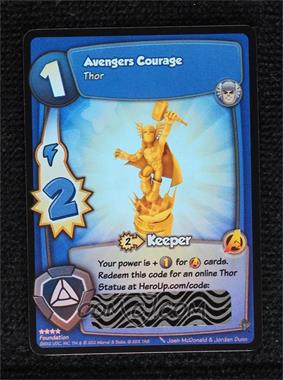 2012 Marvel Superhero Squad - Trading Card Game [Base] #_NON - Avengers Courage (Thor)