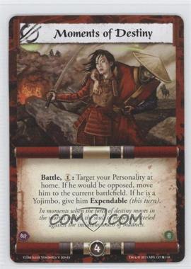 2013 Legend of the Five Rings CCG - Coils of Madness - Expansion Set [Base] #127 - Moments of Destiny