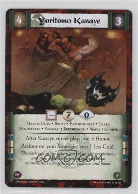 2013 Legend of the Five Rings CCG - Coils of Madness - Expansion Set [Base] #50 - Yoritomo Kanaye