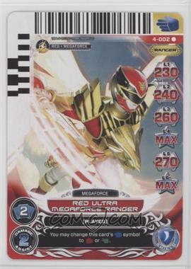 2013 Saban's Power Rangers - Action Card Game - [Base] #4-002 - Red Ultra Megaforce Ranger