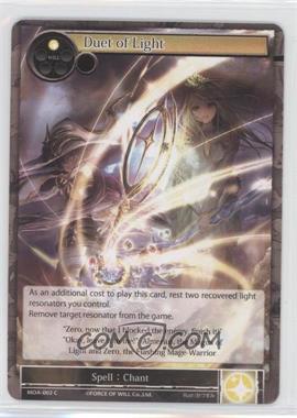 2015 Force of Will TCG - Millennia of Ages - [Base] #MOA-002 - Duet of Light