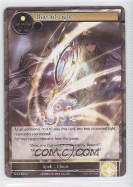 2015 Force of Will TCG - Millennia of Ages - [Base] #MOA-002 - Duet of Light